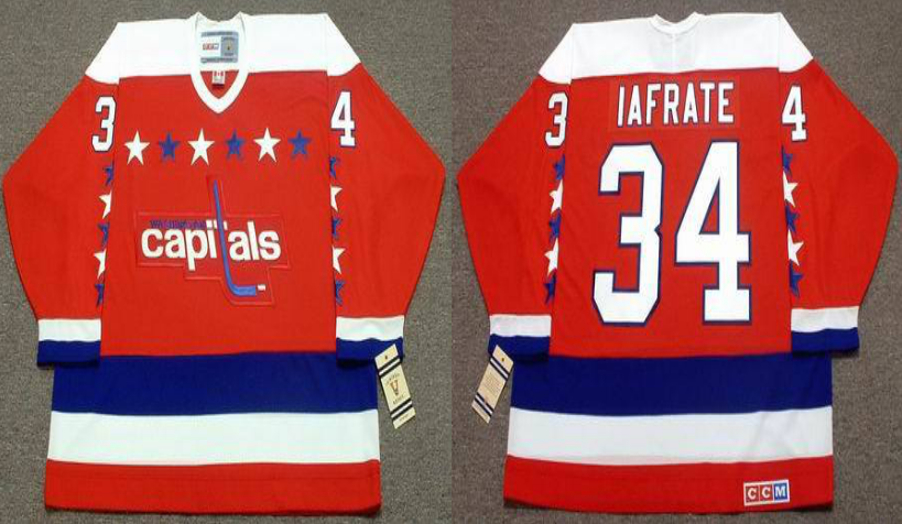 2019 Men Washington Capitals #34 Iafrate red CCM NHL jerseys->washington capitals->NHL Jersey